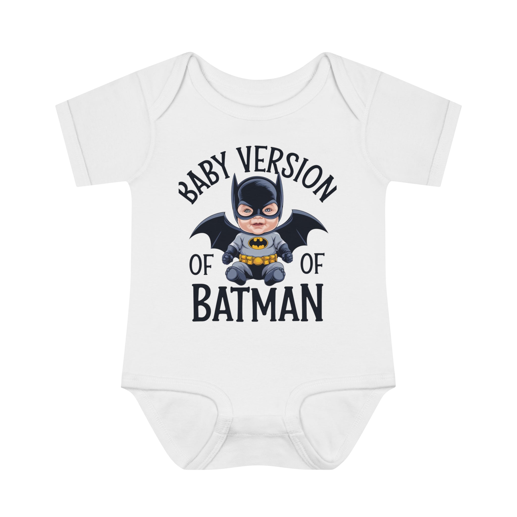 "Baby version of batman" Infant Baby Rib Bodysuit