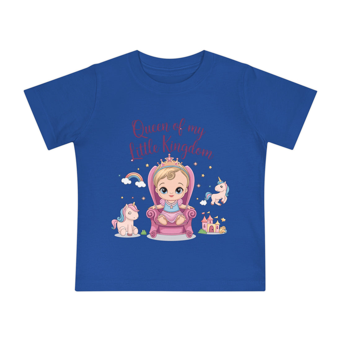 "Queen of my little kingdom" Baby Short Sleeve T-Shirt