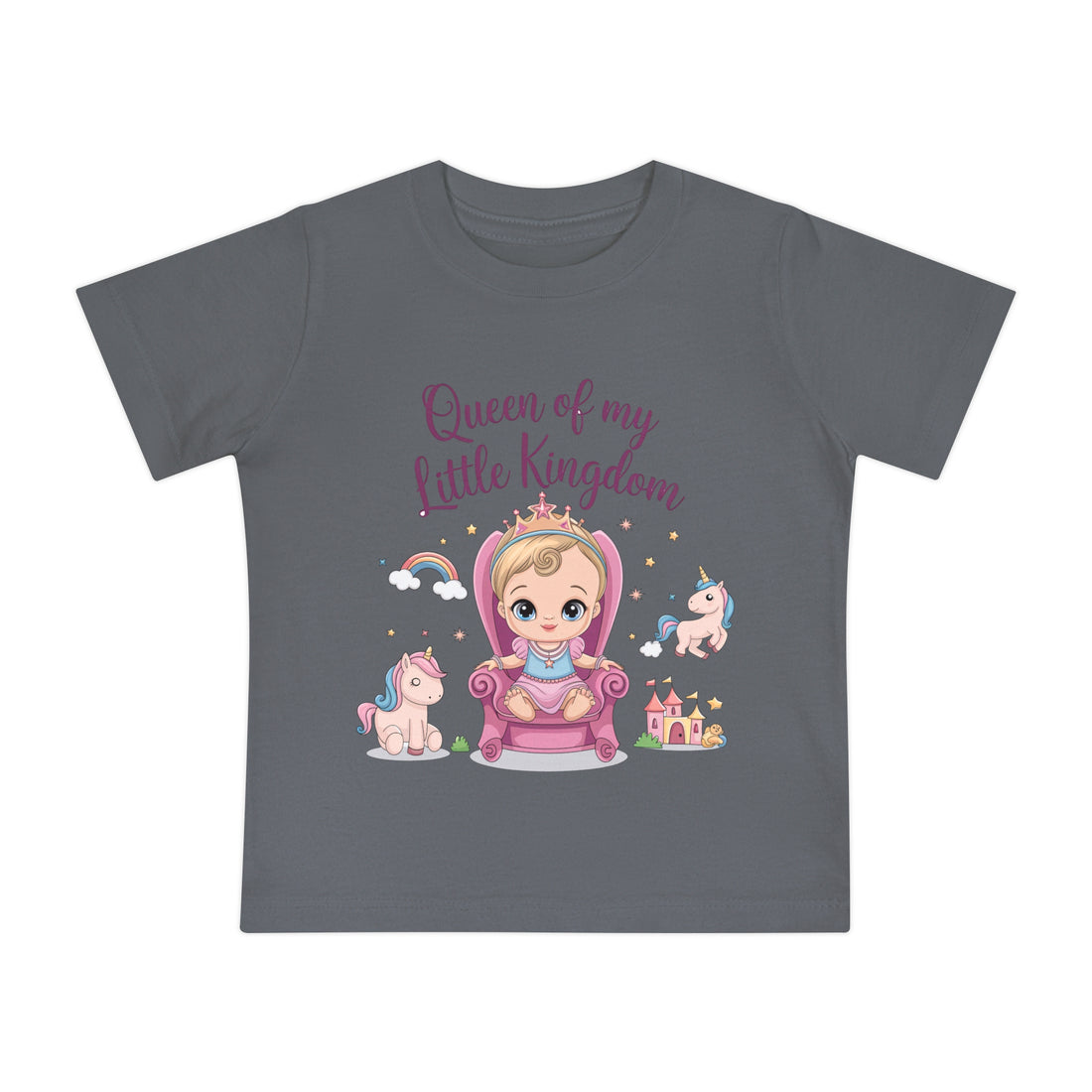 "Queen of my little kingdom" Baby Short Sleeve T-Shirt