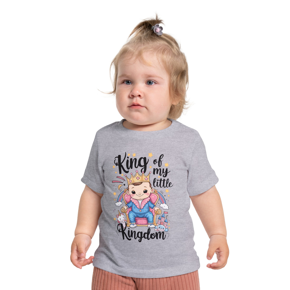 "King of my little kingdom" Baby Short Sleeve T-Shirt