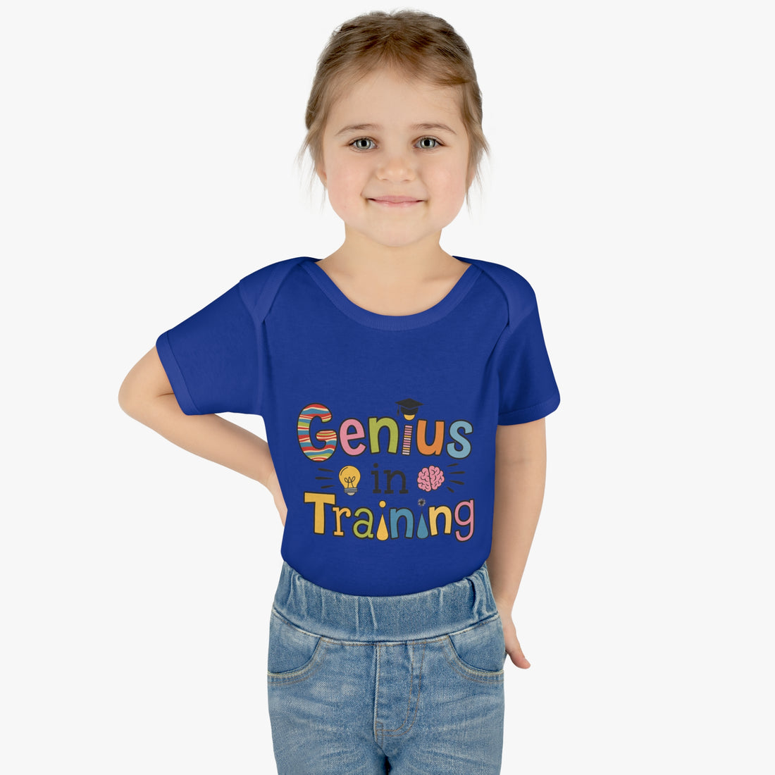 "Genius in training" Infant Baby Rib Bodysuit