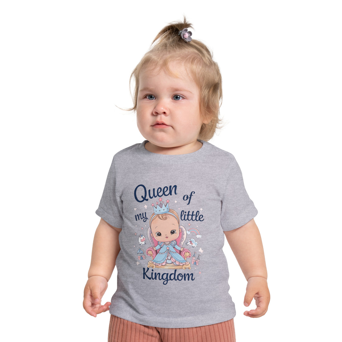 "Queen of my little kingdom" Baby Short Sleeve T-Shirt