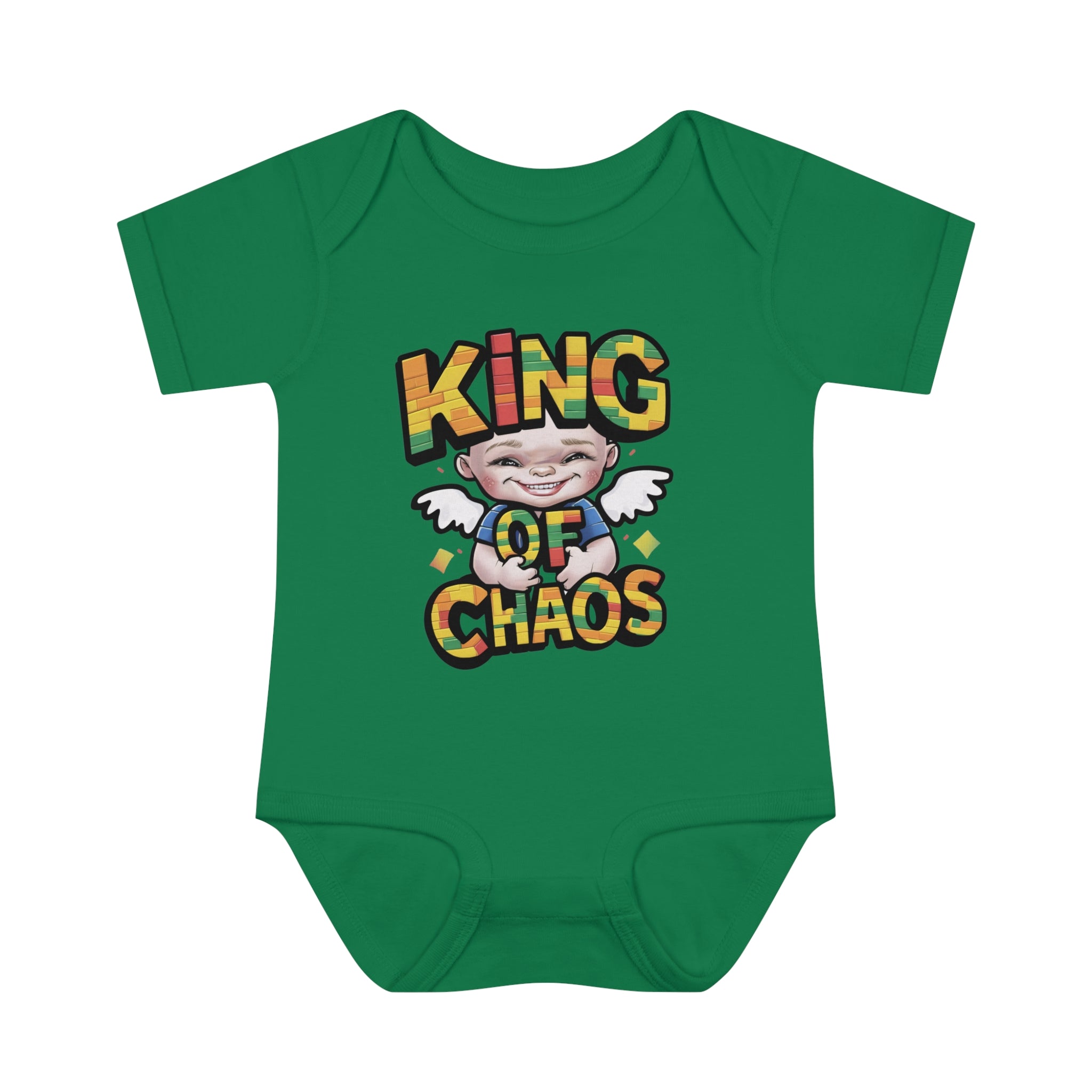 "King of chaos" Infant Baby Rib Bodysuit