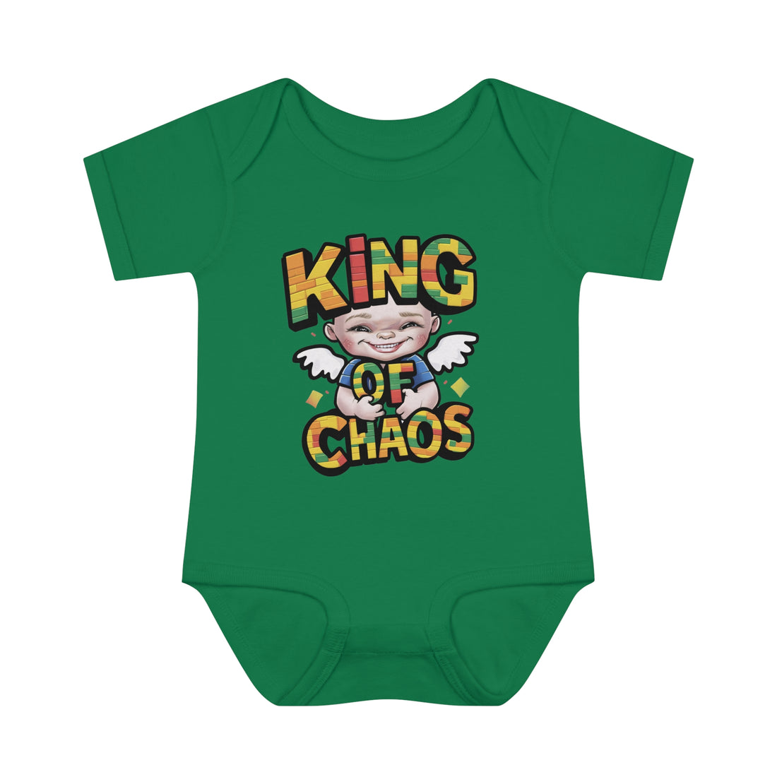 "King of chaos" Infant Baby Rib Bodysuit