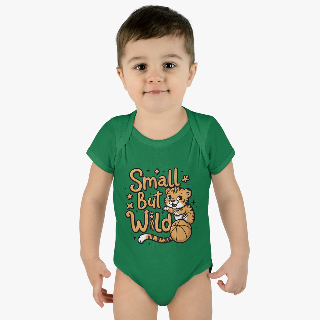 "Small but wild" Infant Baby Rib Bodysuit