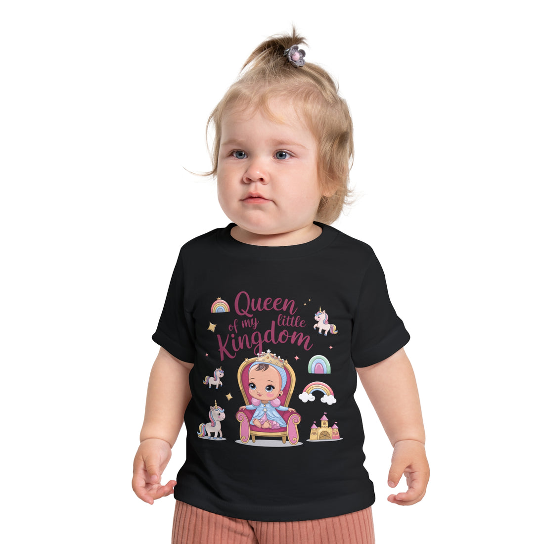 "Queen of my little kingdom" Baby Short Sleeve T-Shirt