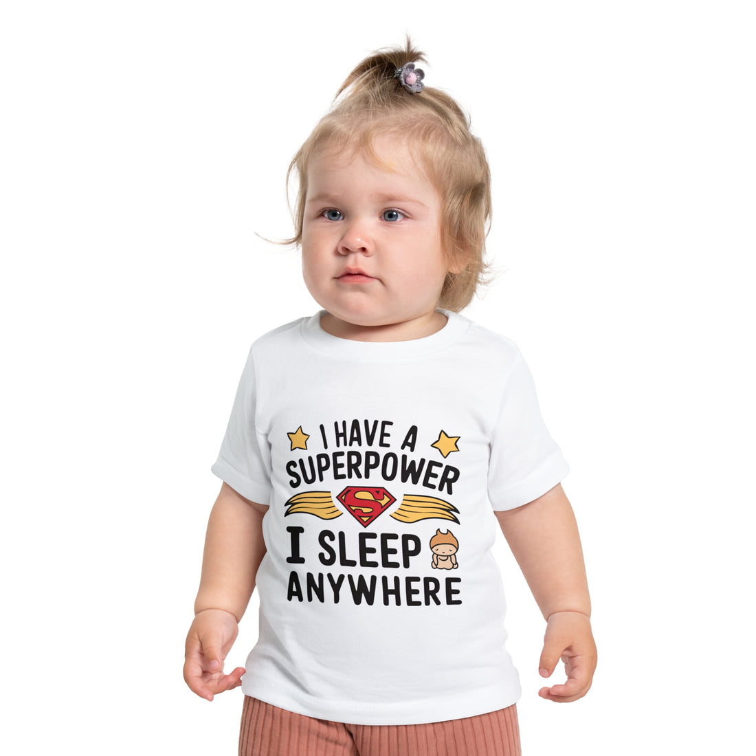 "I have a superpower I sleep anywhere" Baby Short Sleeve T-Shirt