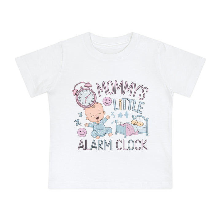 "Mommy's little alarm clock" Baby Short Sleeve T-Shirt