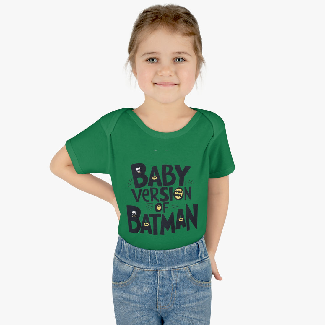 "Baby version of batman" Infant Baby Rib Bodysuit