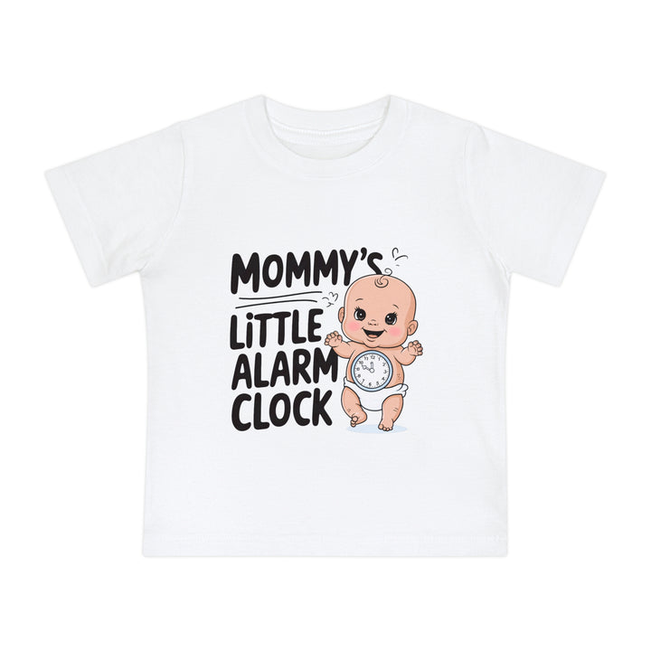 "Mommy's little alarm clock" Baby Short Sleeve T-Shirt