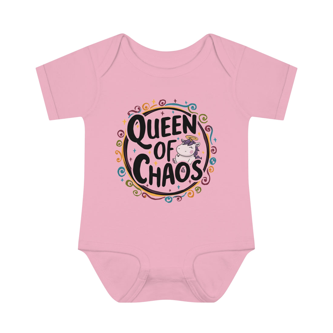 "Queen of chaos" Infant Baby Rib Bodysuit