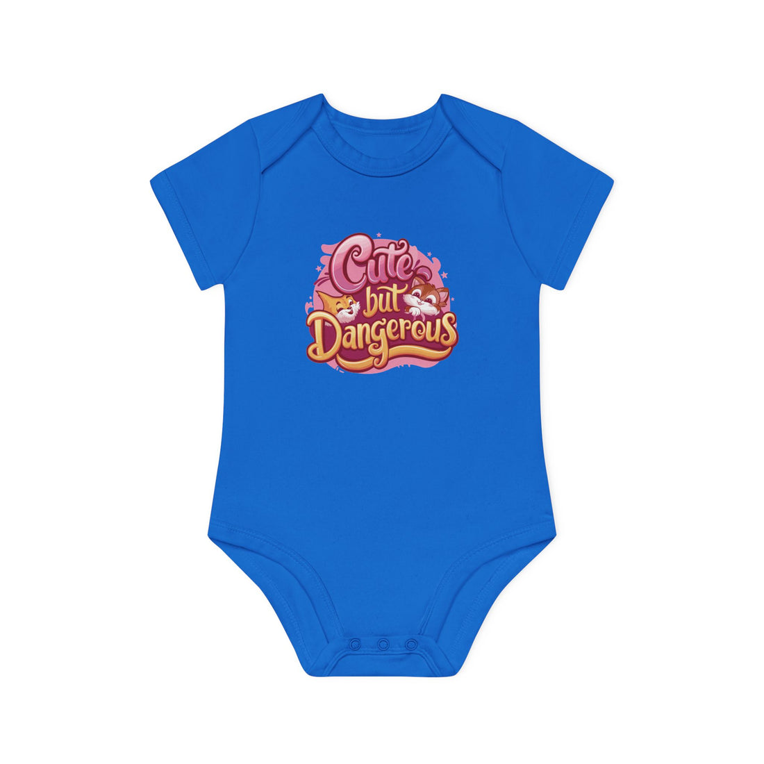 "Cute but dangerous" Baby Organic Short Sleeve Bodysuit