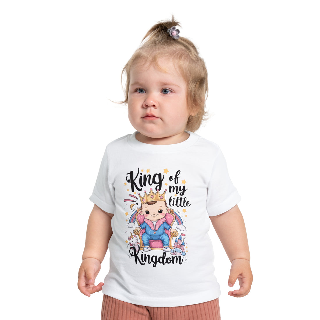 "King of my little kingdom" Baby Short Sleeve T-Shirt