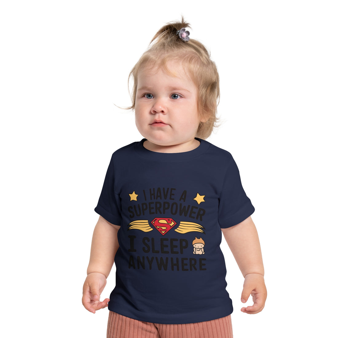 "I have a superpower I sleep anywhere" Baby Short Sleeve T-Shirt