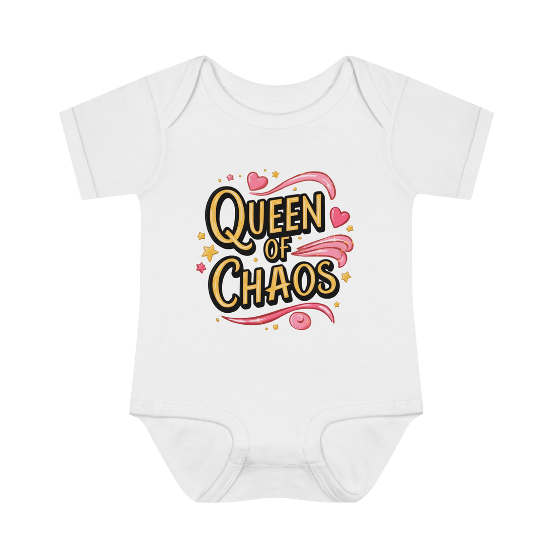 "Queen of chaos" Infant Baby Rib Bodysuit