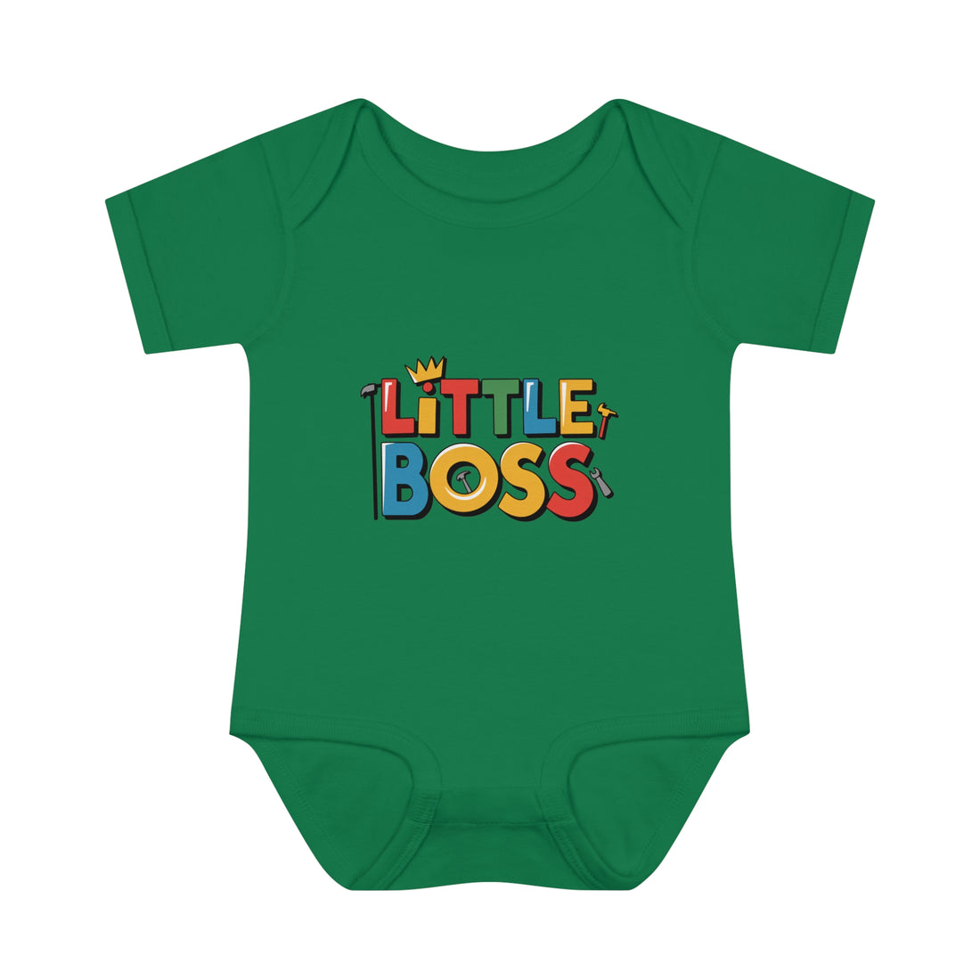 "Little boss" Infant Baby Rib Bodysuit