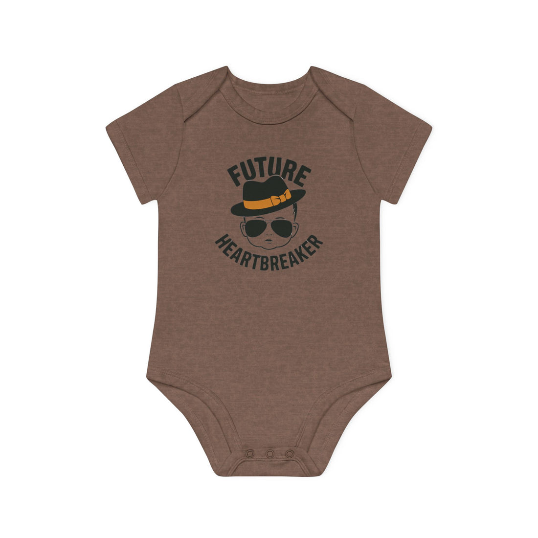 "Future heartbreaker" Baby Organic Short Sleeve Bodysuit