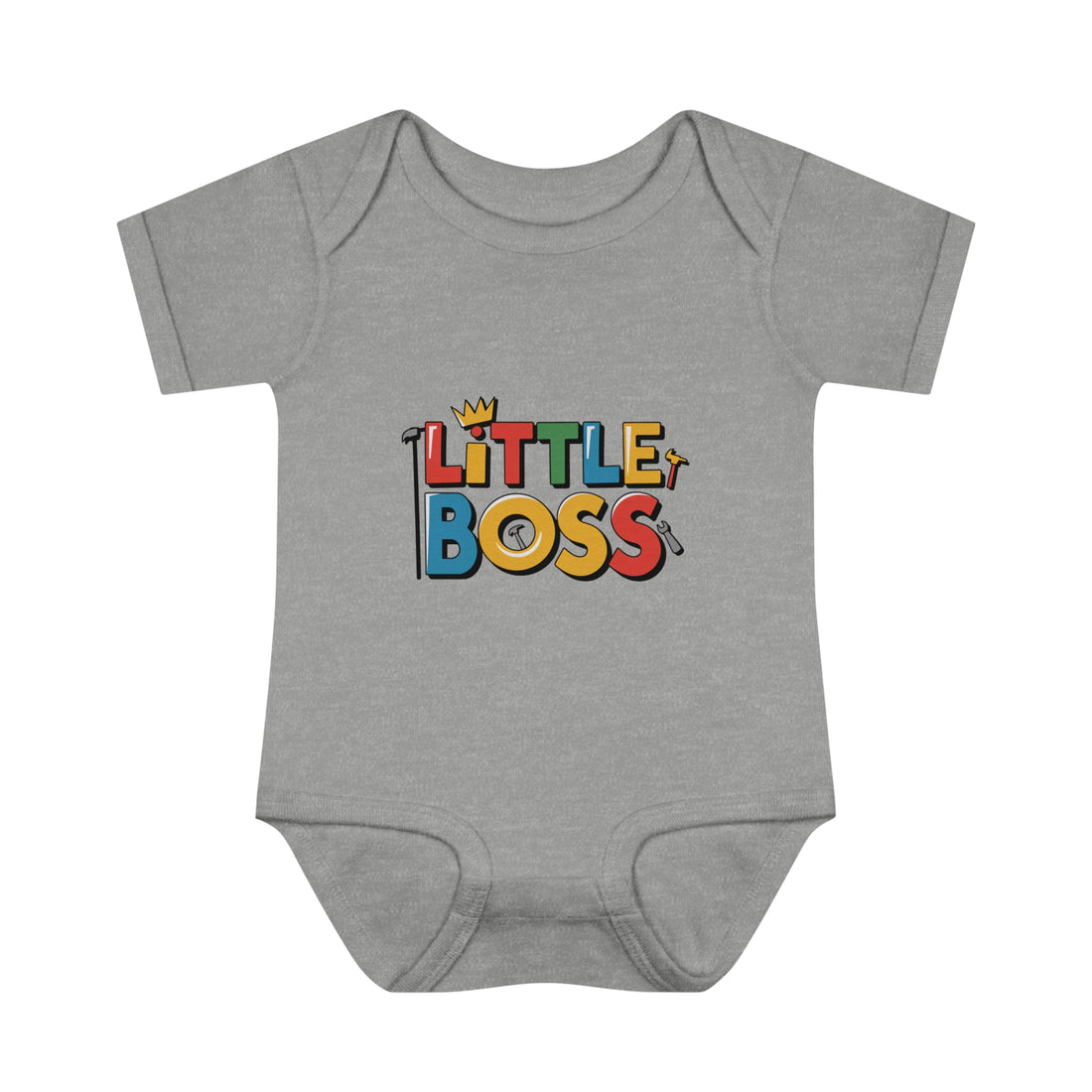 "Little boss" Infant Baby Rib Bodysuit