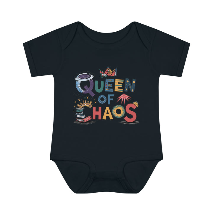 "Queen of chaos" Infant Baby Rib Bodysuit