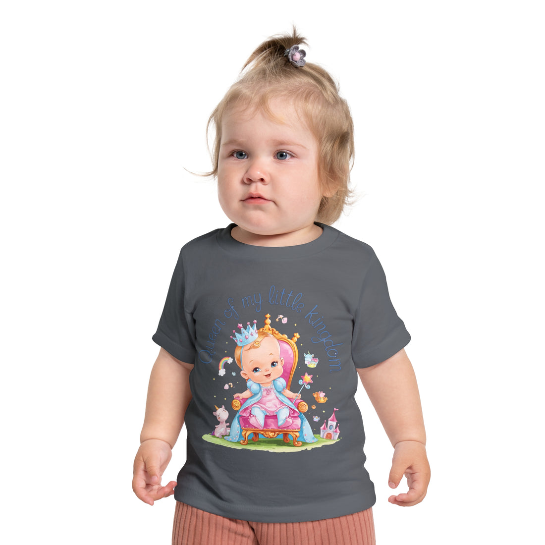 "Queen of my little kingdom" Baby Short Sleeve T-Shirt