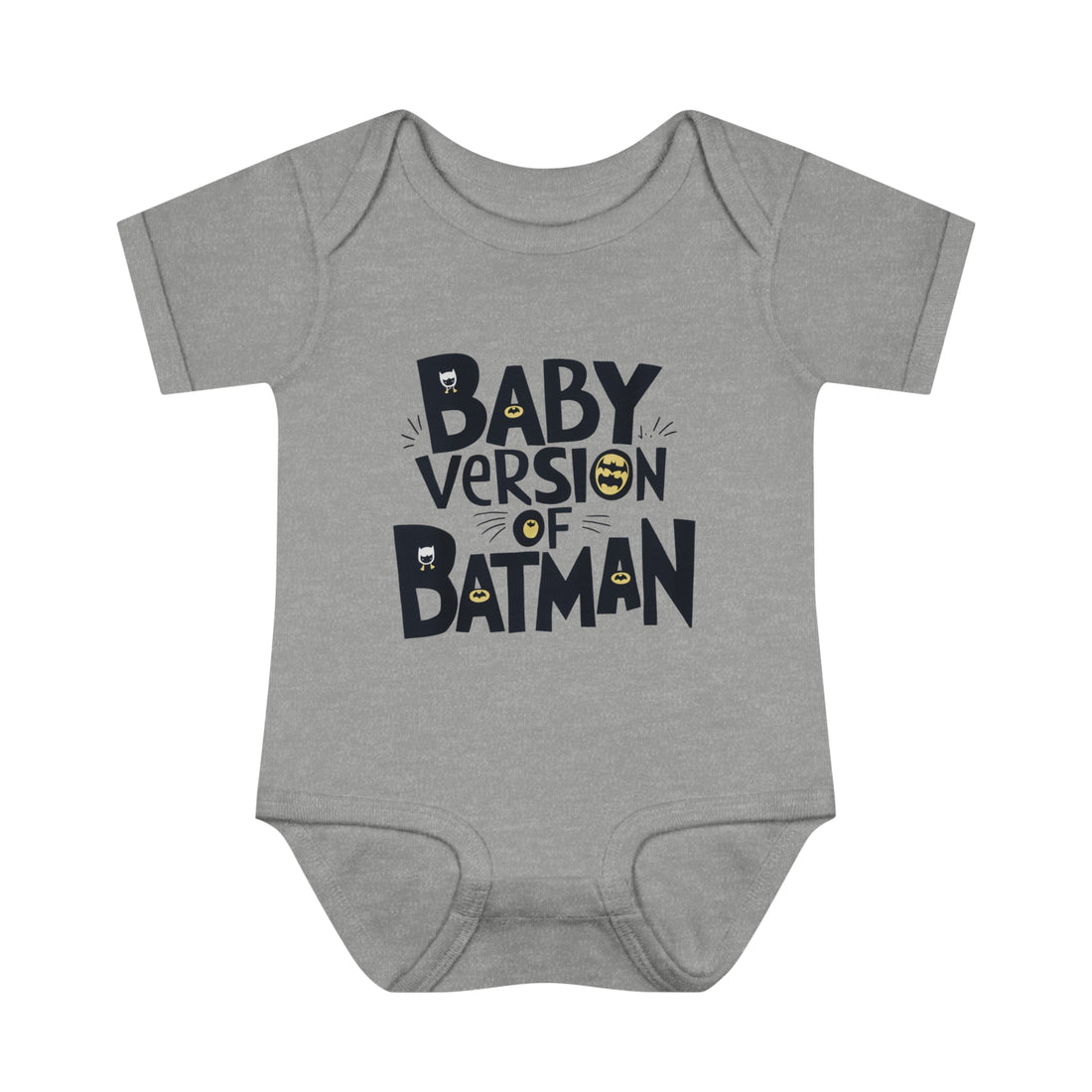 "Baby version of batman" Infant Baby Rib Bodysuit