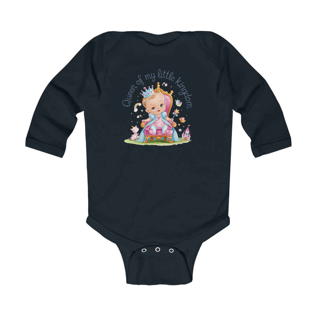 "Queen of my little kingdom" Infant Long Sleeve Bodysuit