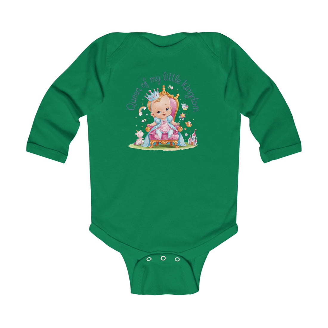 "Queen of my little kingdom" Infant Long Sleeve Bodysuit