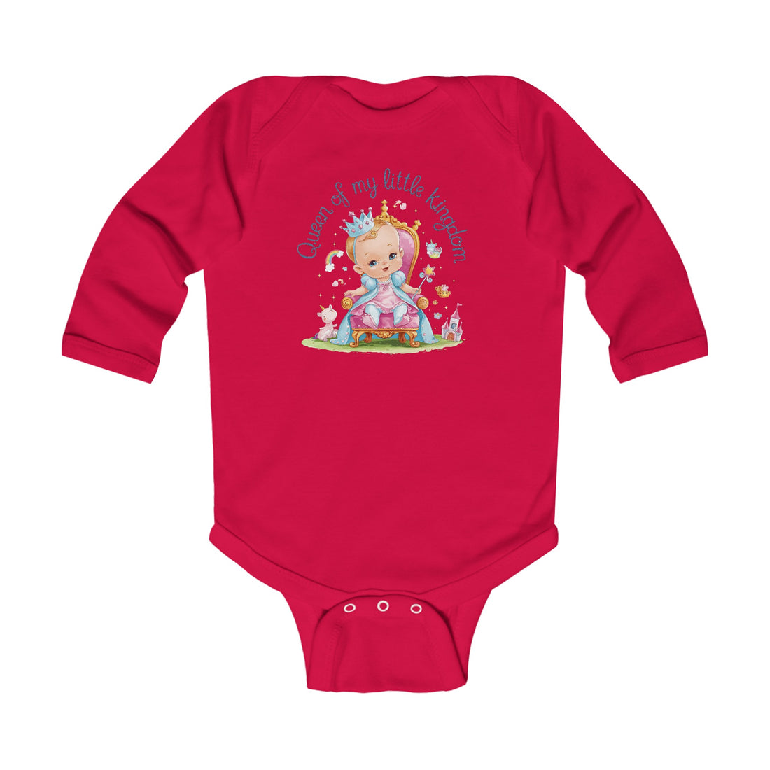 "Queen of my little kingdom" Infant Long Sleeve Bodysuit