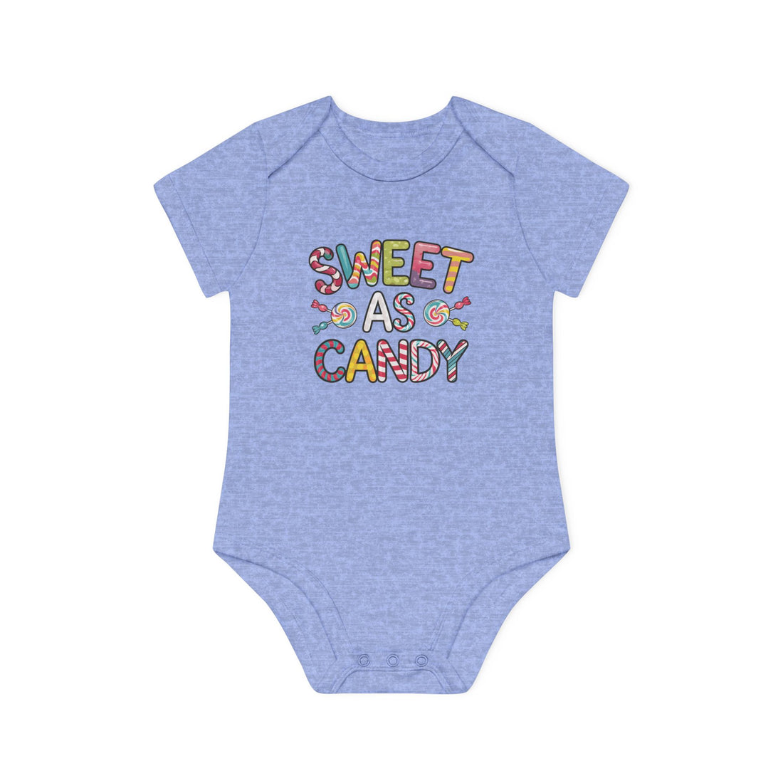 "Sweet as candy" Baby Organic Short Sleeve Bodysuit