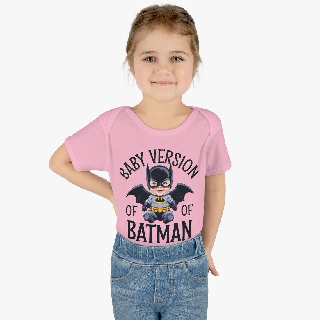 "Baby version of batman" Infant Baby Rib Bodysuit