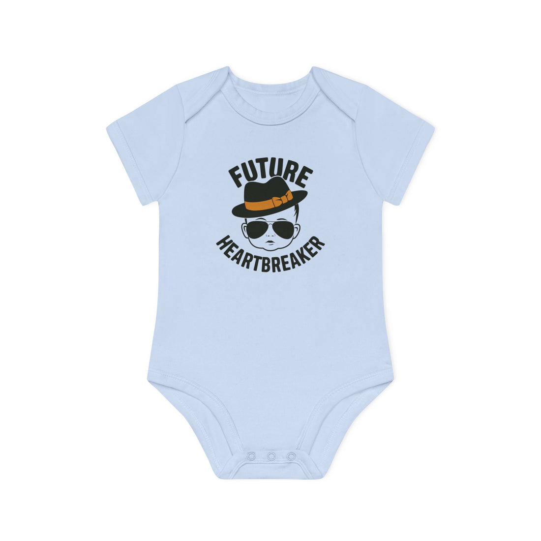 "Future heartbreaker" Baby Organic Short Sleeve Bodysuit