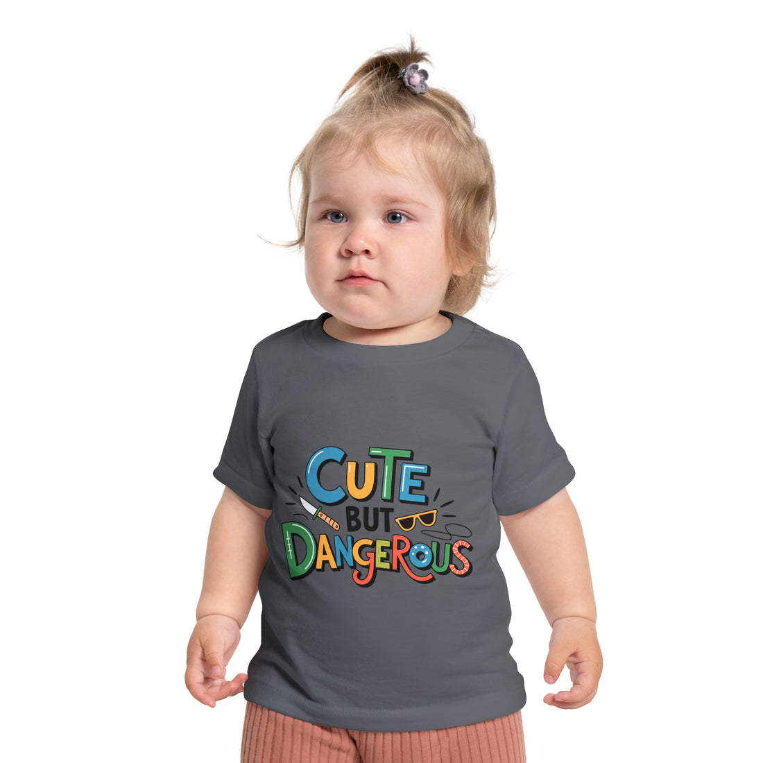 "Cute but dangerous" Baby Short Sleeve T-Shirt