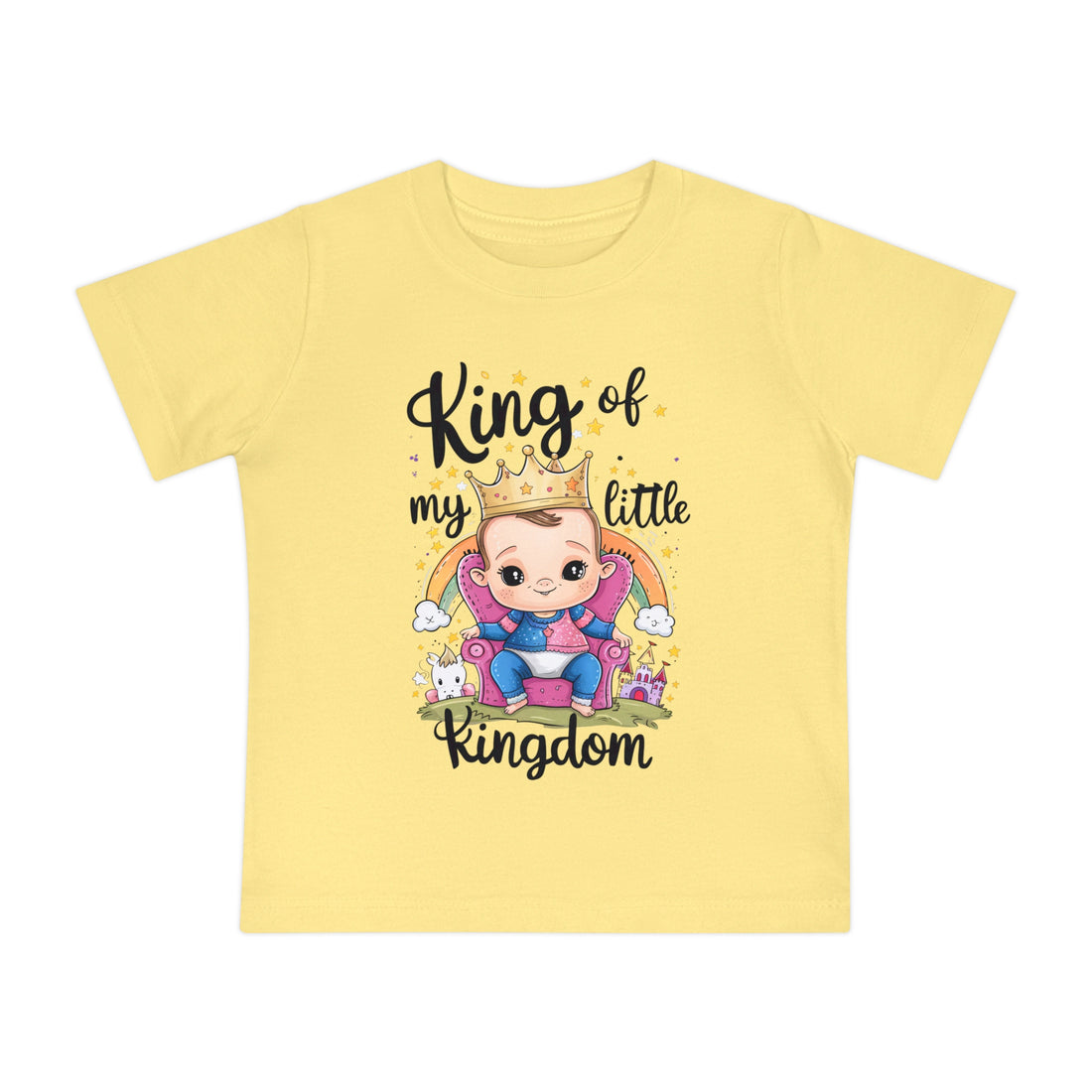 "King of my little kingdom" Baby Short Sleeve T-Shirt