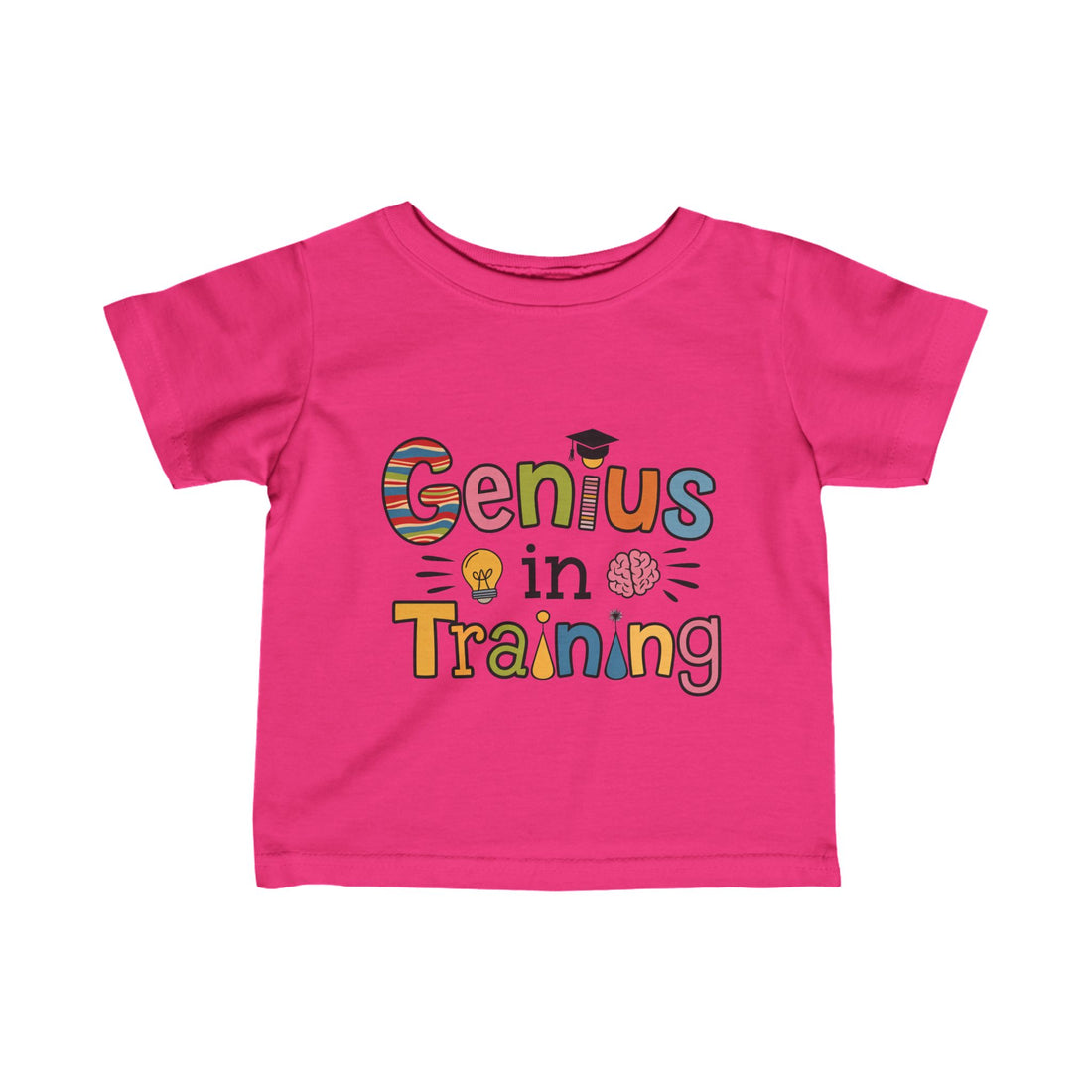 "Genius in training" Infant Fine Jersey Tee