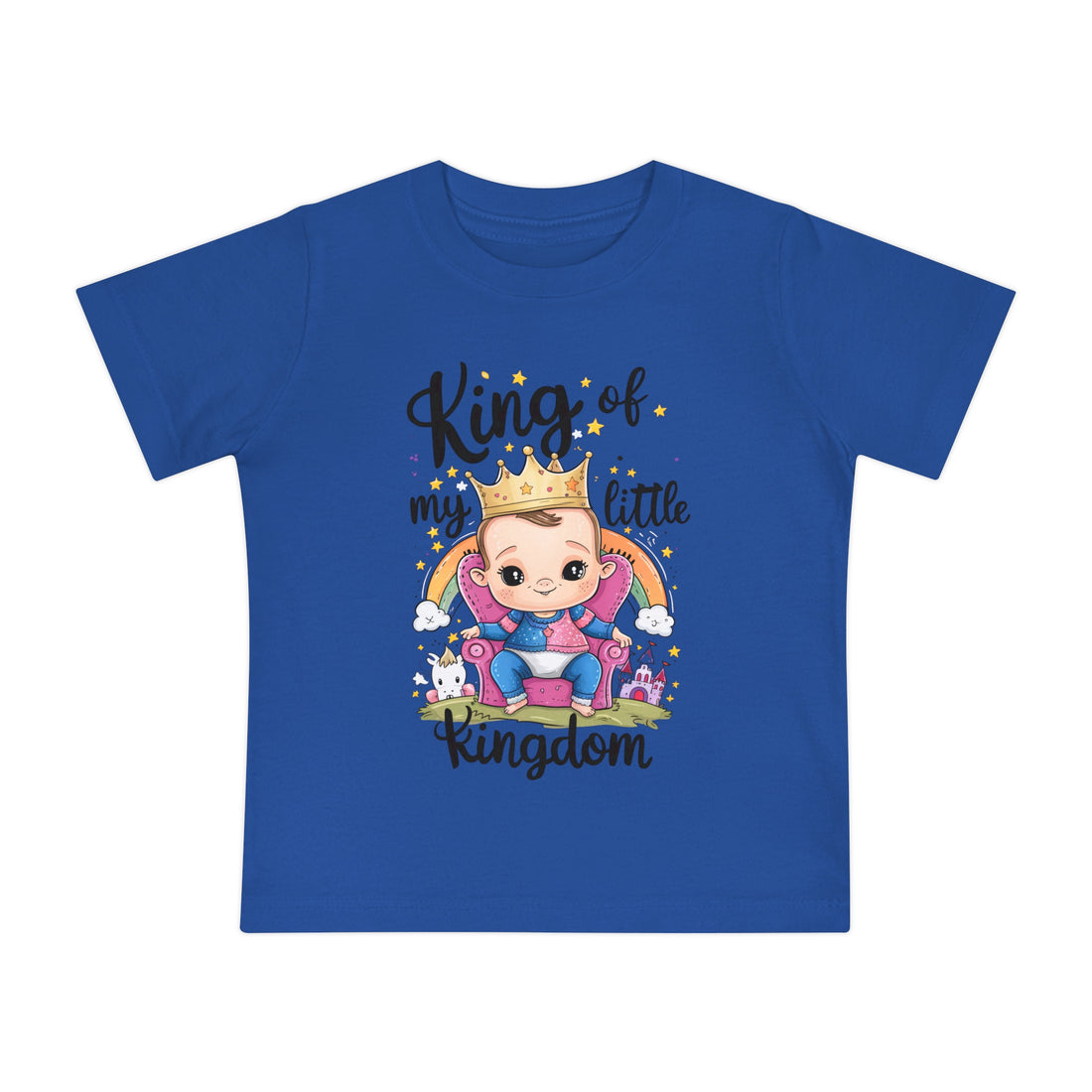 "King of my little kingdom" Baby Short Sleeve T-Shirt