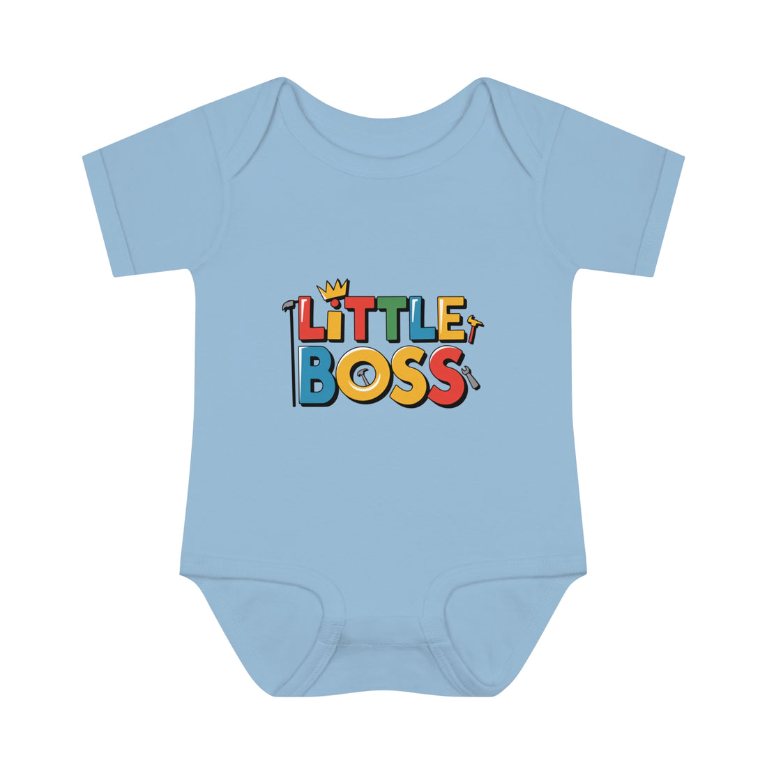 "Little boss" Infant Baby Rib Bodysuit