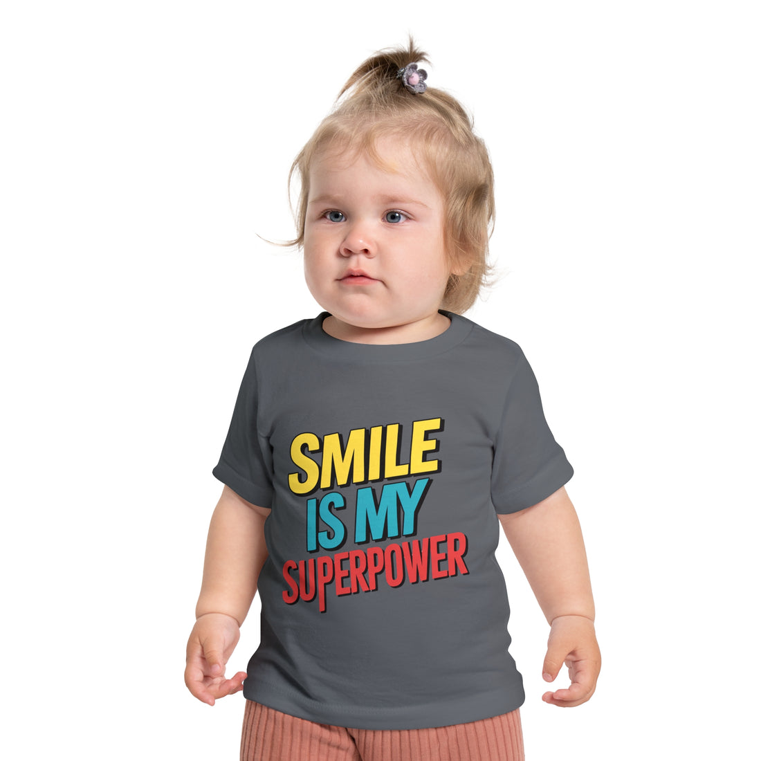 "Smile is my superpower" Baby Short Sleeve T-Shirt