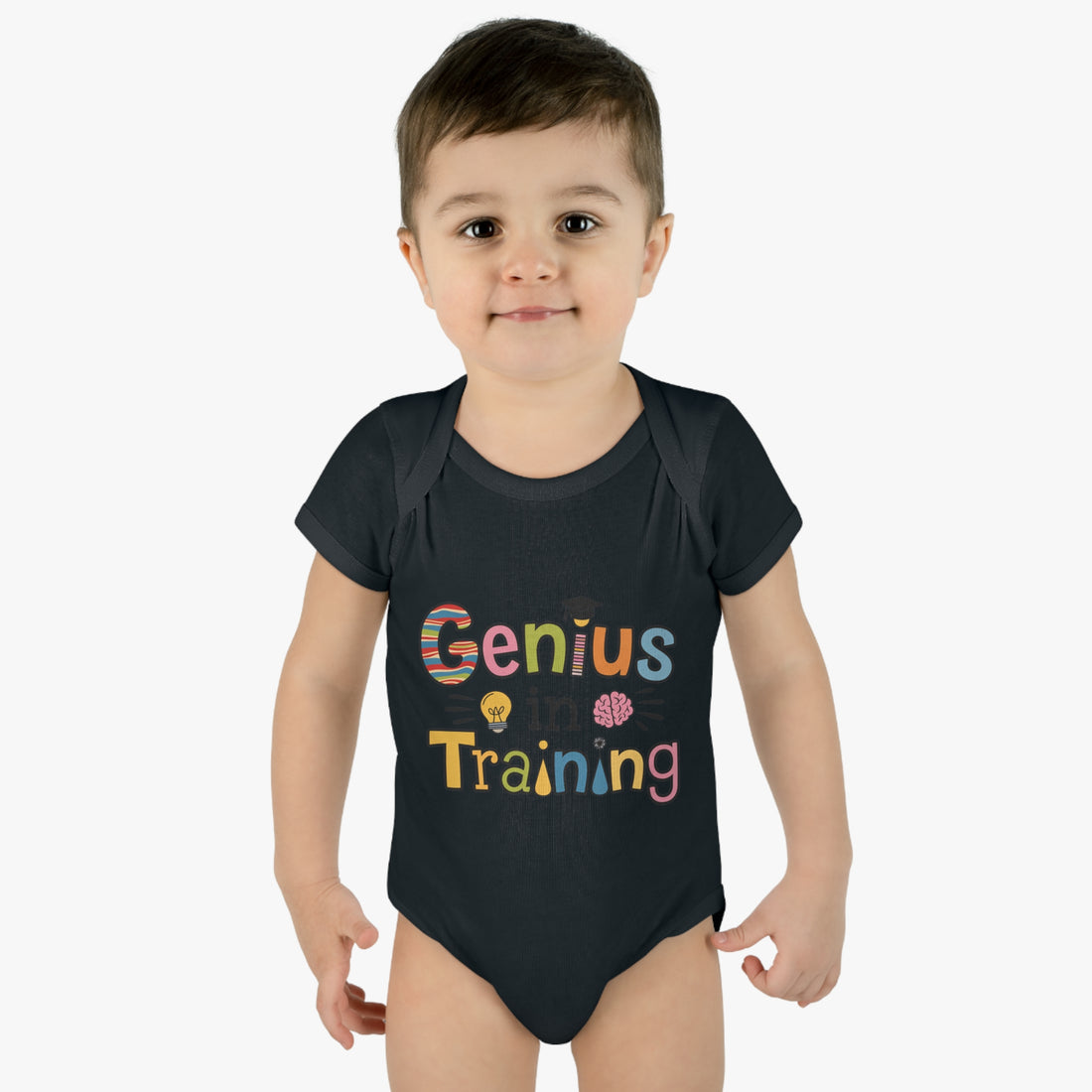 "Genius in training" Infant Baby Rib Bodysuit