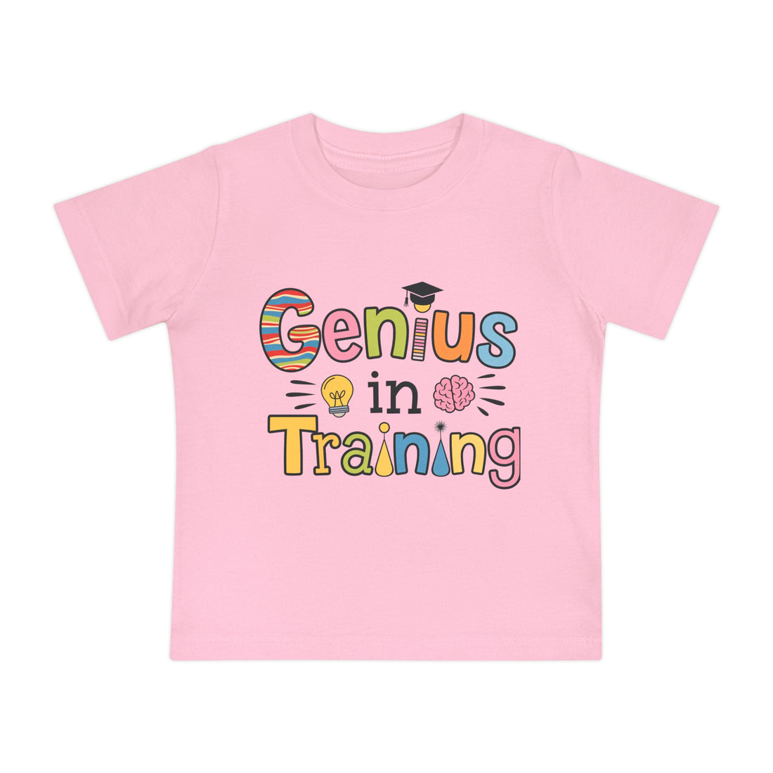 "Genius in training" Baby Short Sleeve T-Shirt