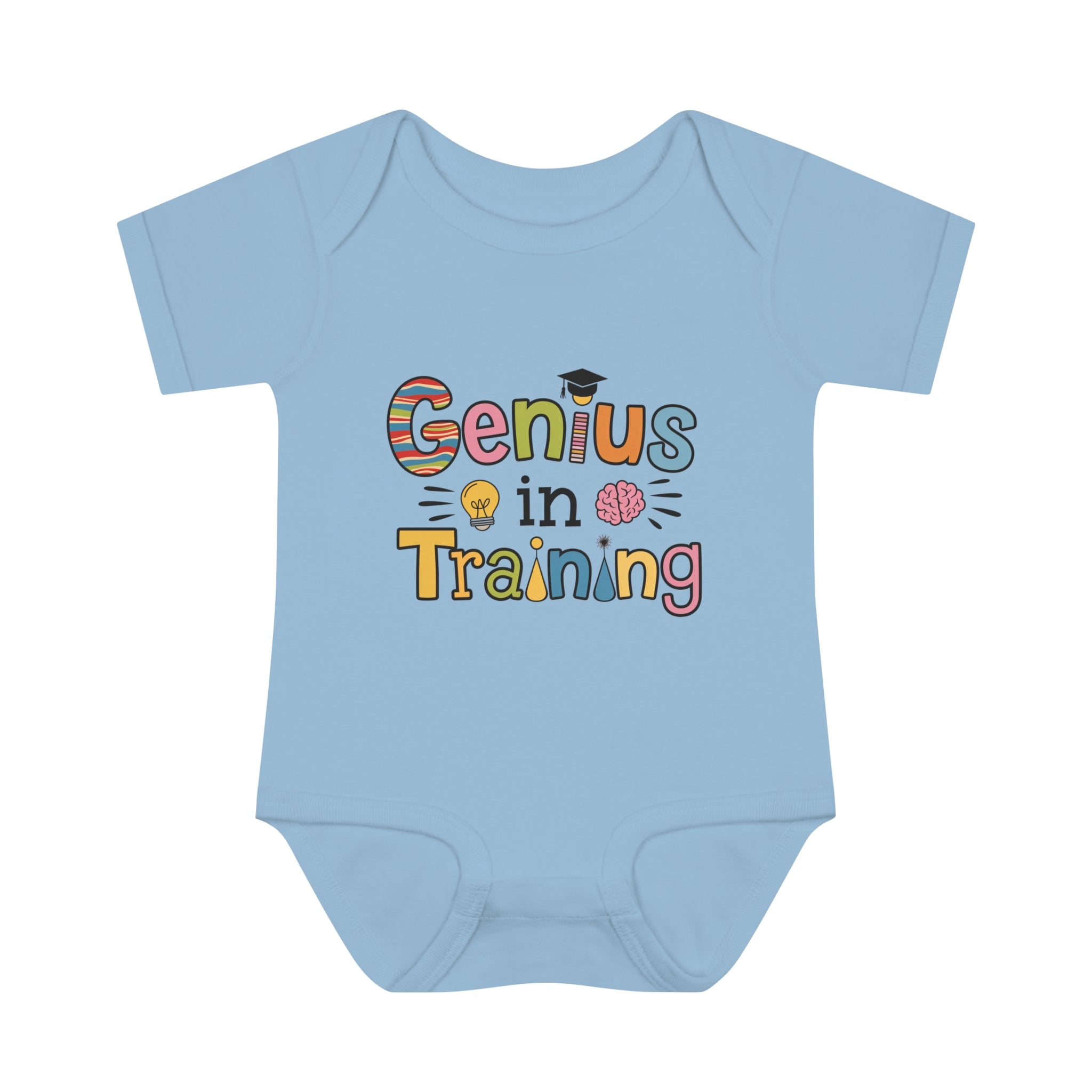 "Genius in training" Infant Baby Rib Bodysuit