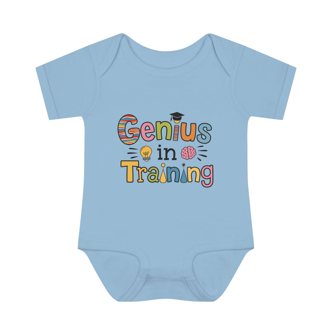 "Genius in training" Infant Baby Rib Bodysuit