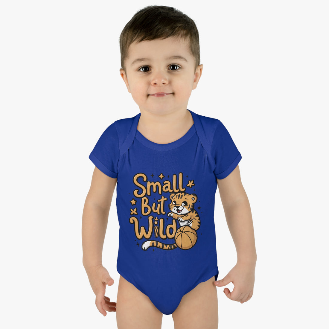 "Small but wild" Infant Baby Rib Bodysuit