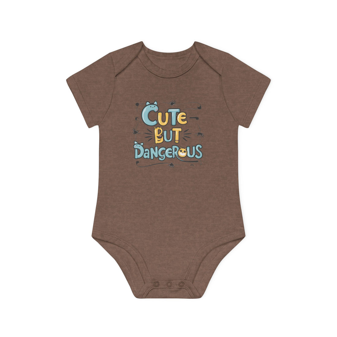 "Cute but dangerous" Baby Organic Short Sleeve Bodysuit