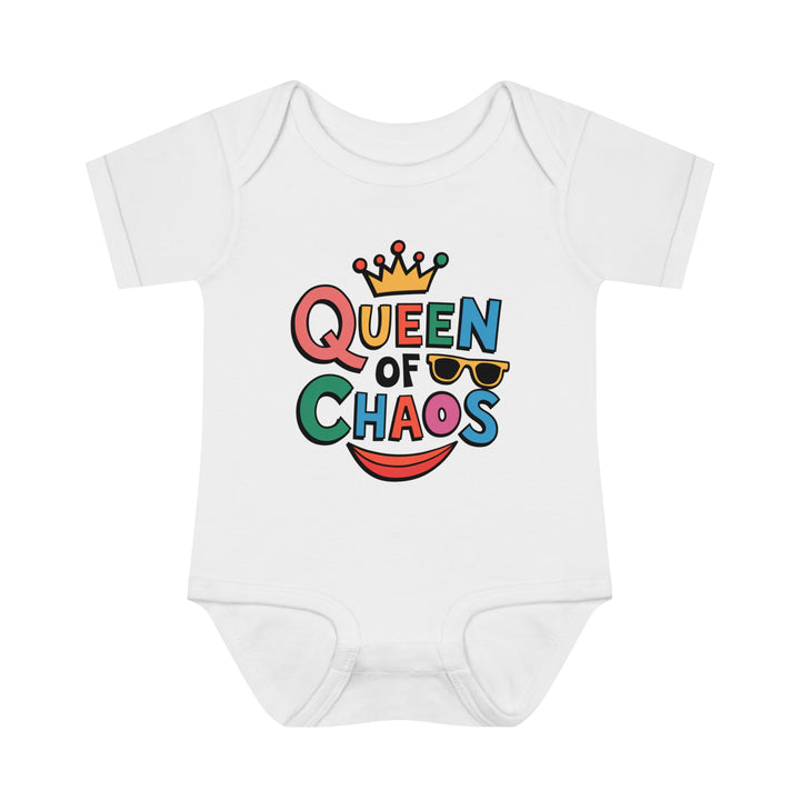 "Queen of chaos" Infant Baby Rib Bodysuit