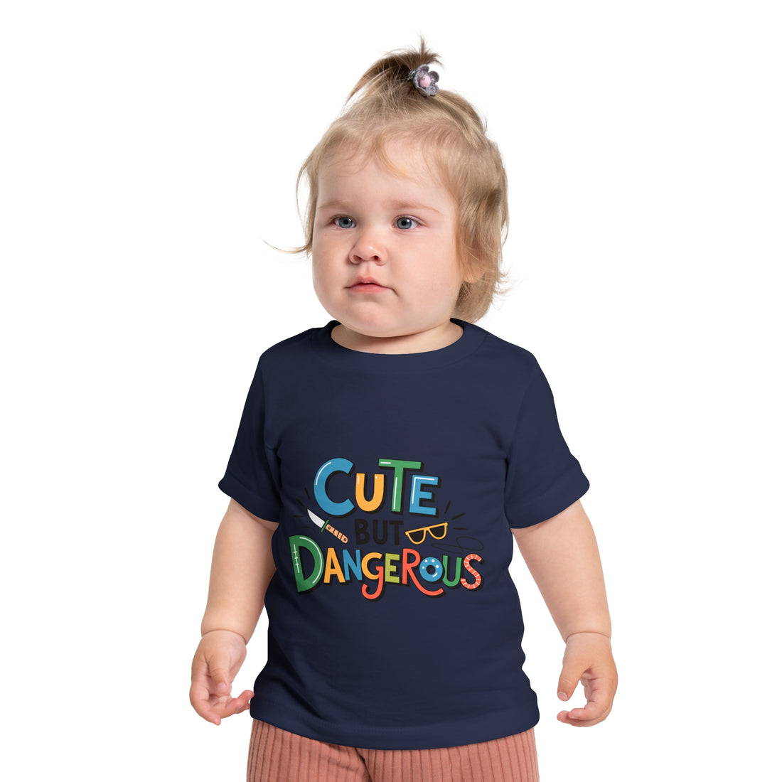 "Cute but dangerous" Baby Short Sleeve T-Shirt