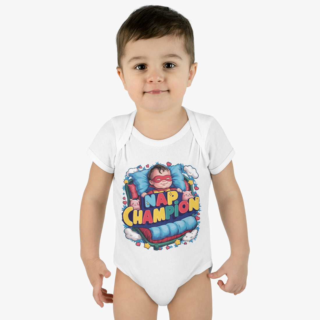 "Nap champion" Infant Baby Rib Bodysuit