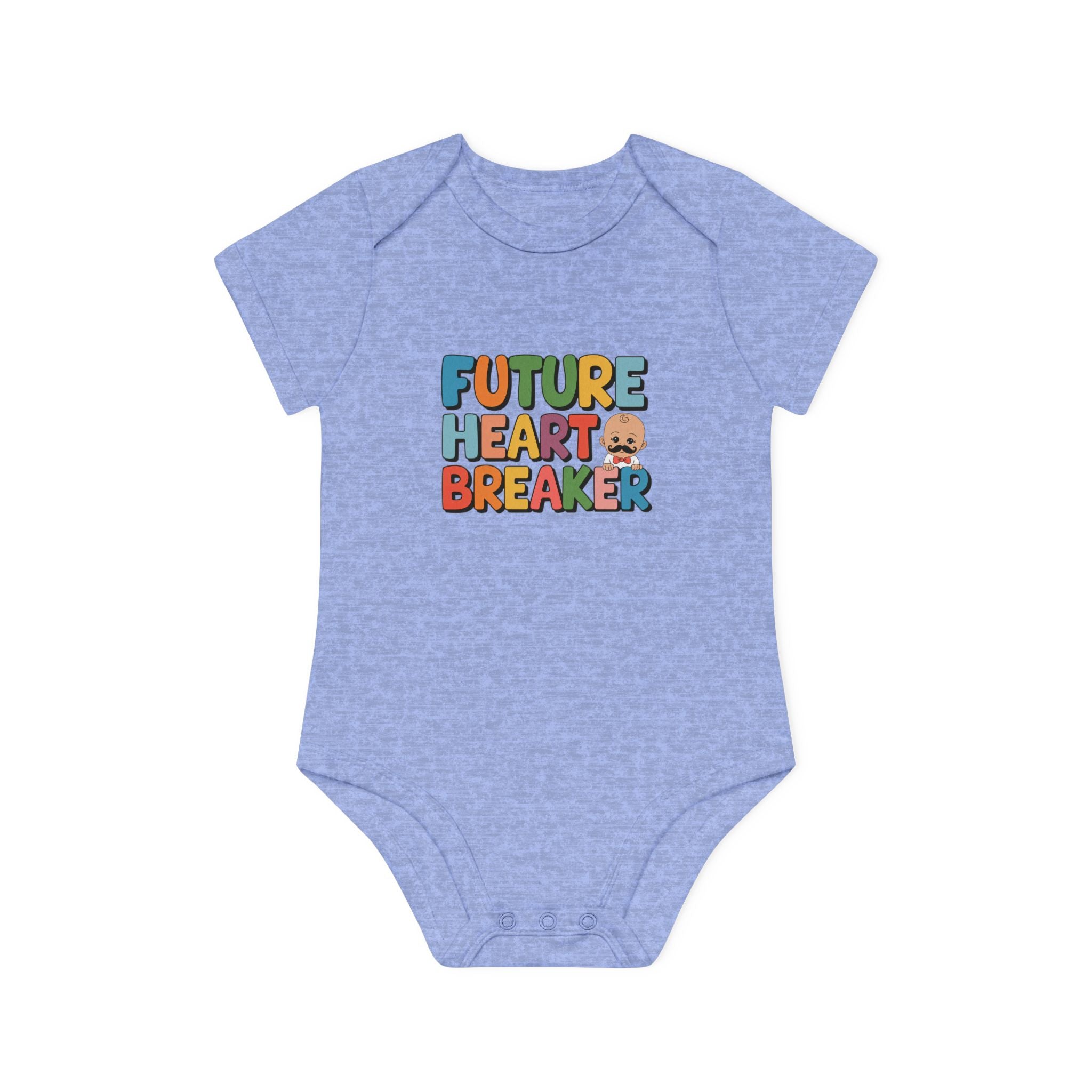 "Future heartbreaker" Baby Organic Short Sleeve Bodysuit