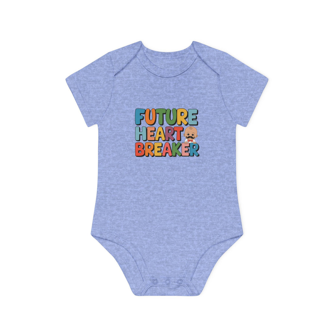 "Future heartbreaker" Baby Organic Short Sleeve Bodysuit