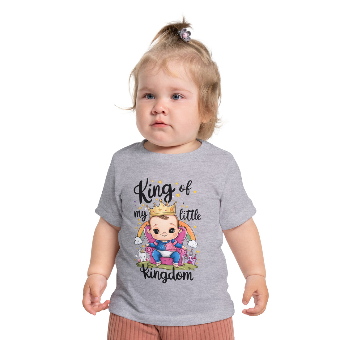 "King of my little kingdom" Baby Short Sleeve T-Shirt