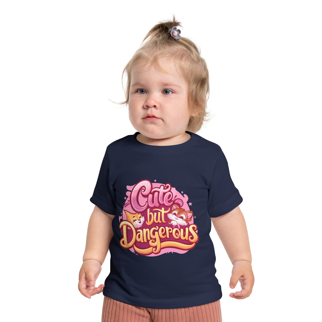 "Cute but dangerous" Baby Short Sleeve T-Shirt